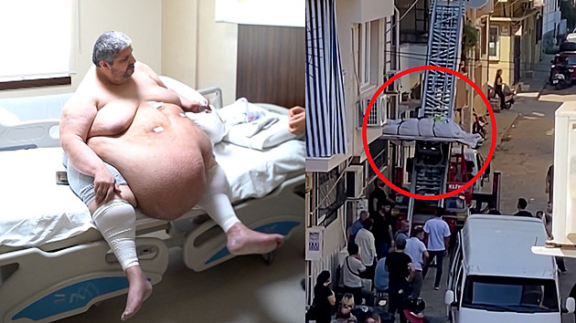 VIDEO: Třistakilového nebožtíka nešlo dostat z bytu. Ke slovu přišla technika