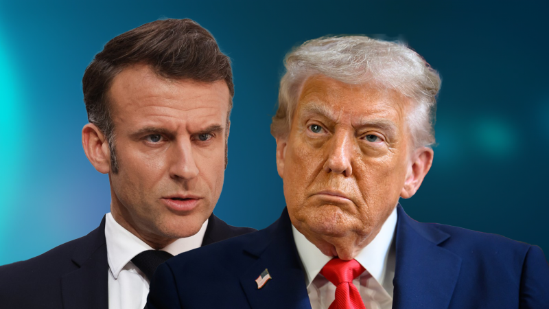 Vše je kvůli tobě zamrzlé. Macron uvízl za Trumpovou kolonou, jejich telefonát baví sítě