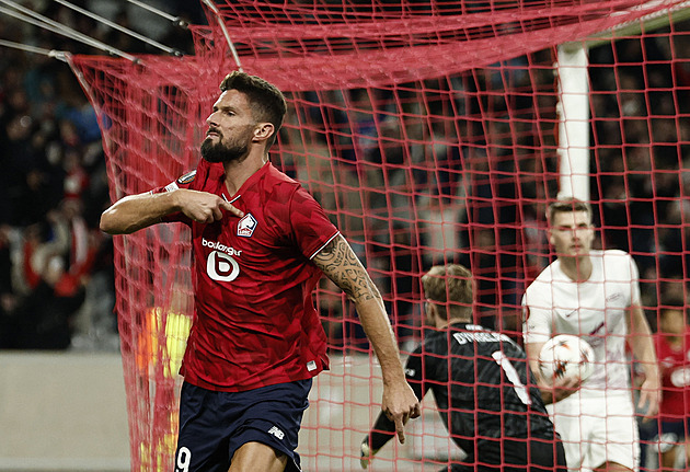 Lille uspělo v prvním kole Evropské ligy. O výhře rozhodl nestárnoucí Giroud