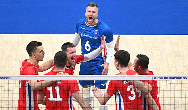 Volejbal ONLINE: Češi bojují o bronz z MS. Druhý set otočili, ve třetím opět ztrácejí