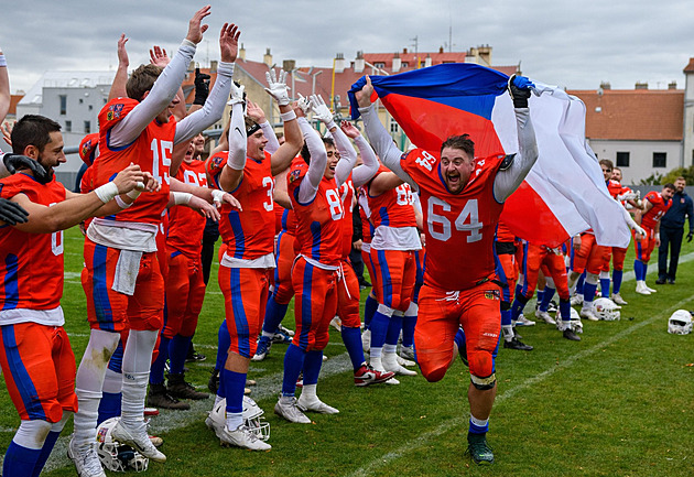 Historický úspěch: Češi porazili Dánsko a na ME v americkém fotbale končí pátí