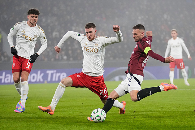 ONLINE: Sparta - Aberdeen 2:0 po půli, domácí zvyšují, trefuje se kapitán Haraslín