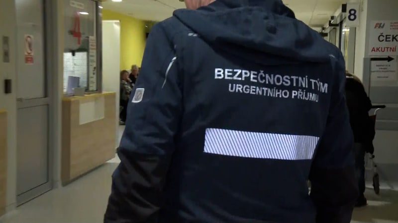 Drsné záběry útoků z nemocnice v Plzni: Muž použil lékařku jako beranidlo, další dával kopance