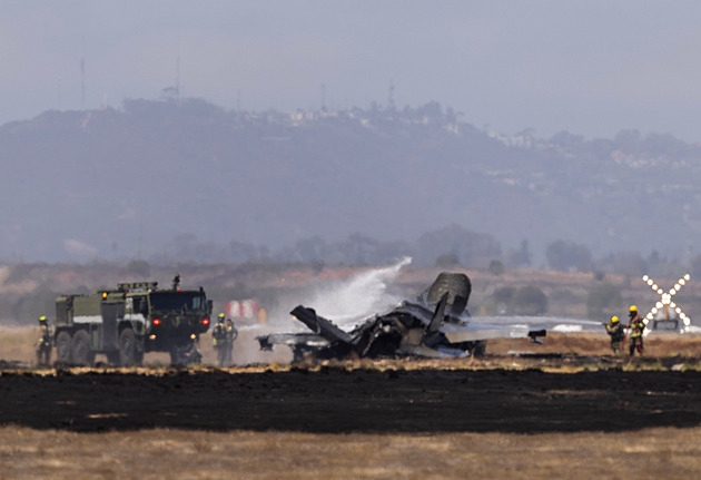 U základny v San Diegu se zřítila stíhačka F-35B, pilot se katapultoval